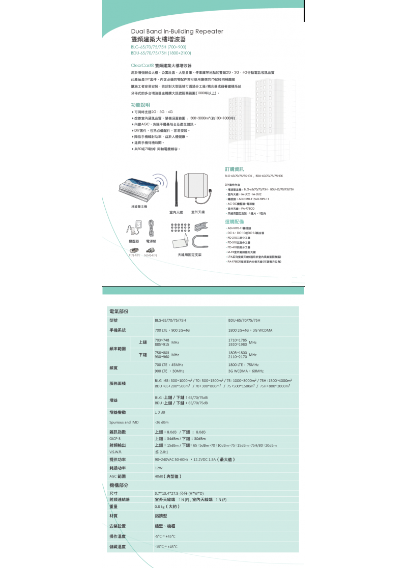 雙頻4G增波器